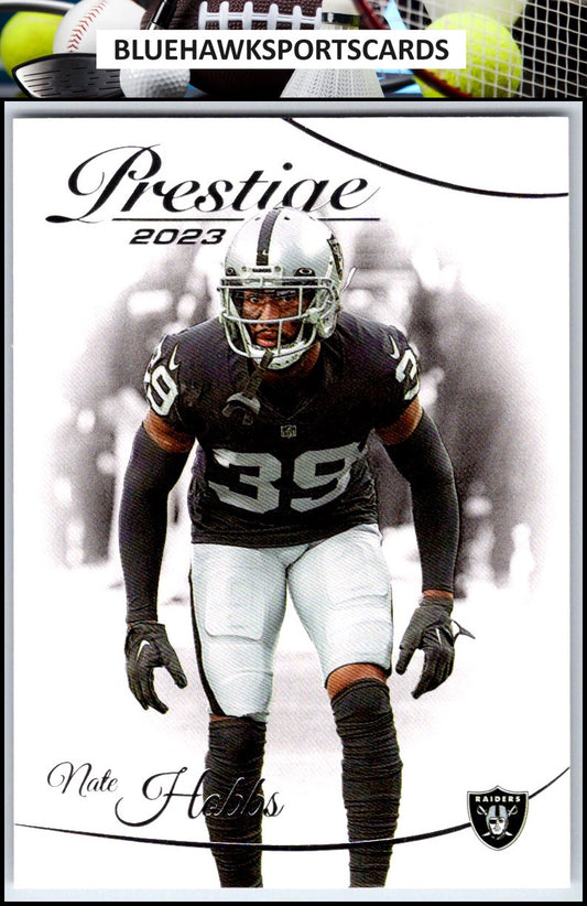 2023 Panini Prestige #158 Nate Hobbs