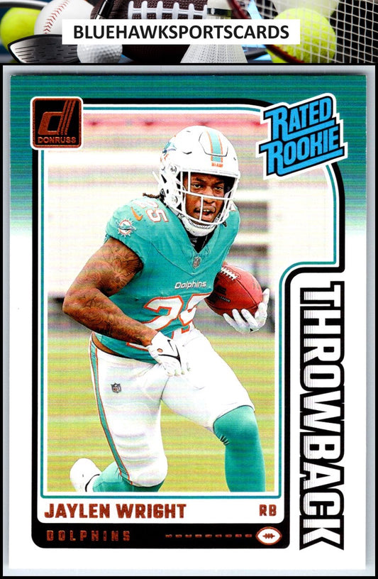2024 Donruss #17 Jaylen Wright Rated Rookies Throwback