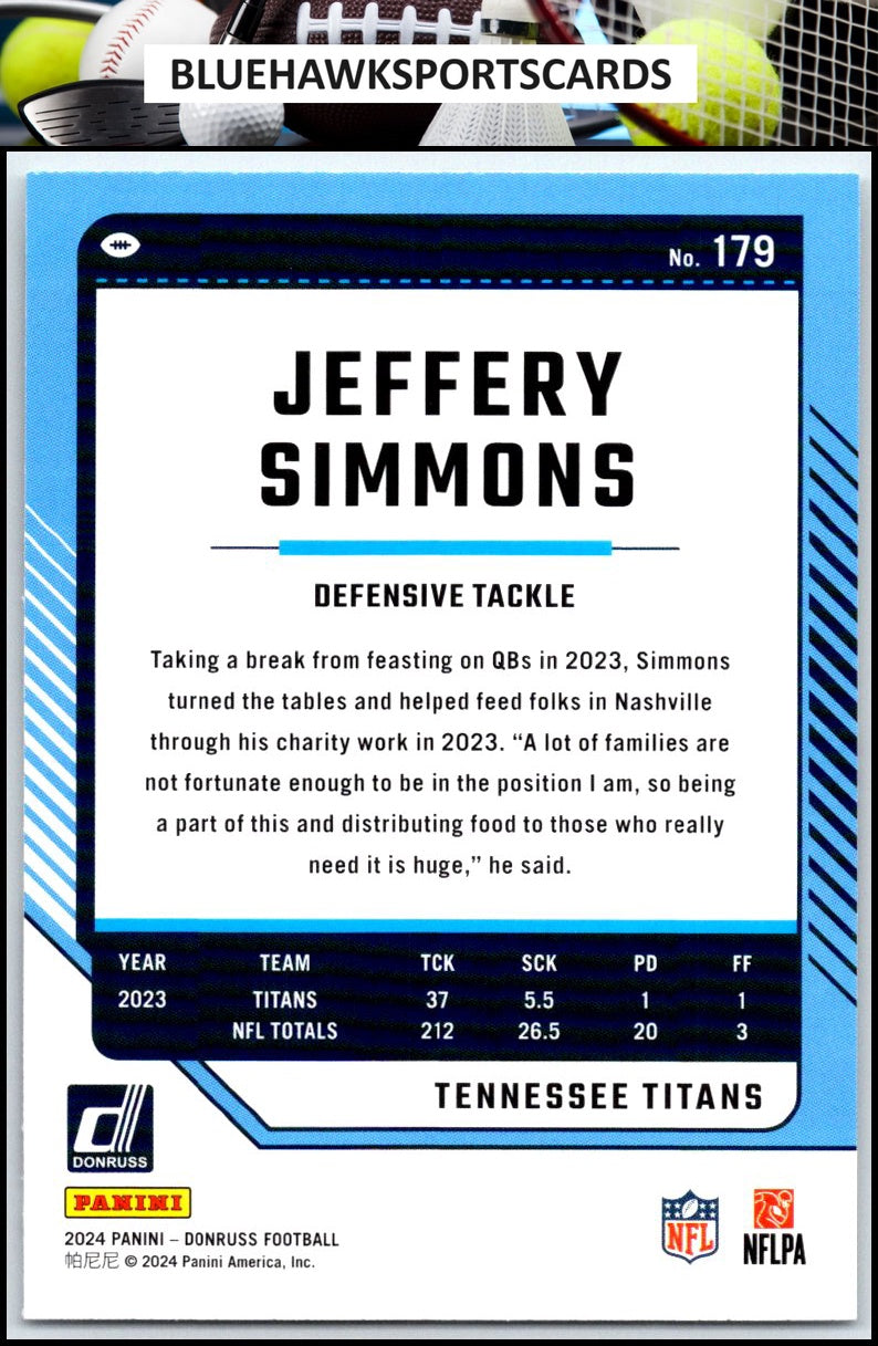 2024 Donruss #179 Jeffery Simmons