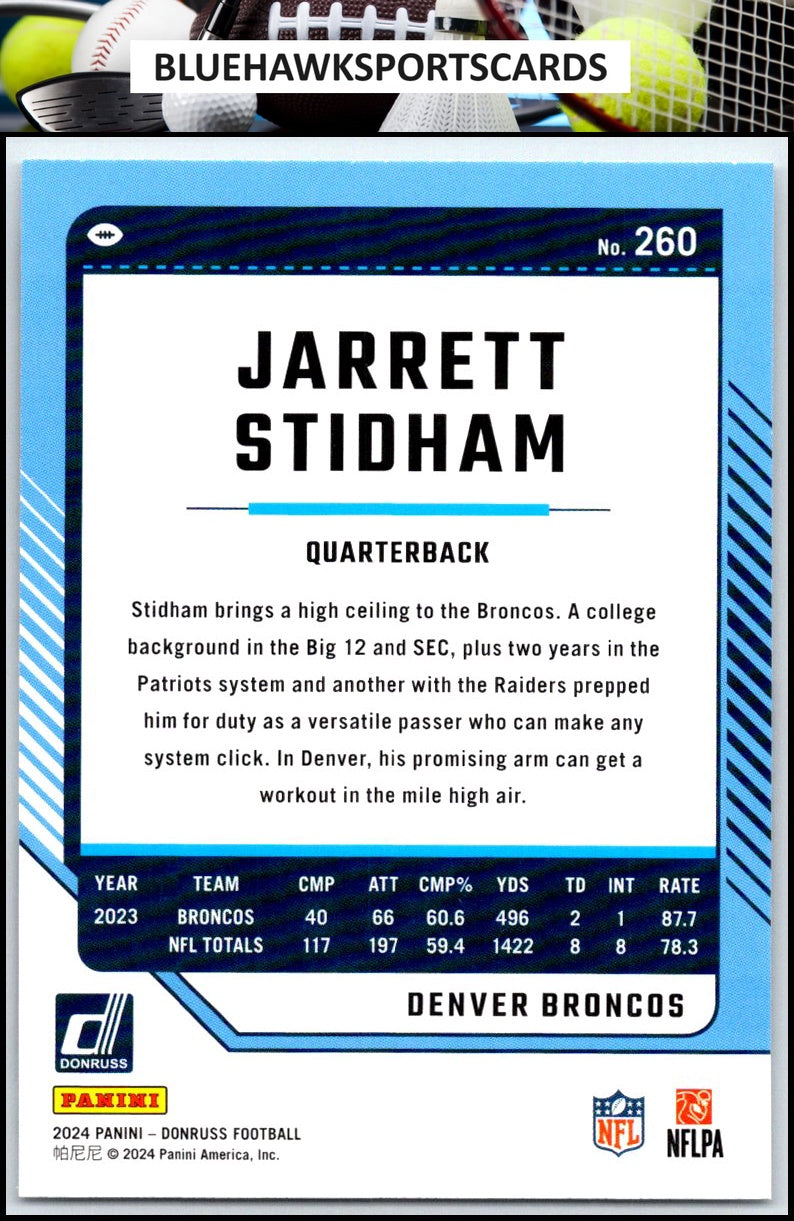 2024 Donruss #260 Jarrett Stidham