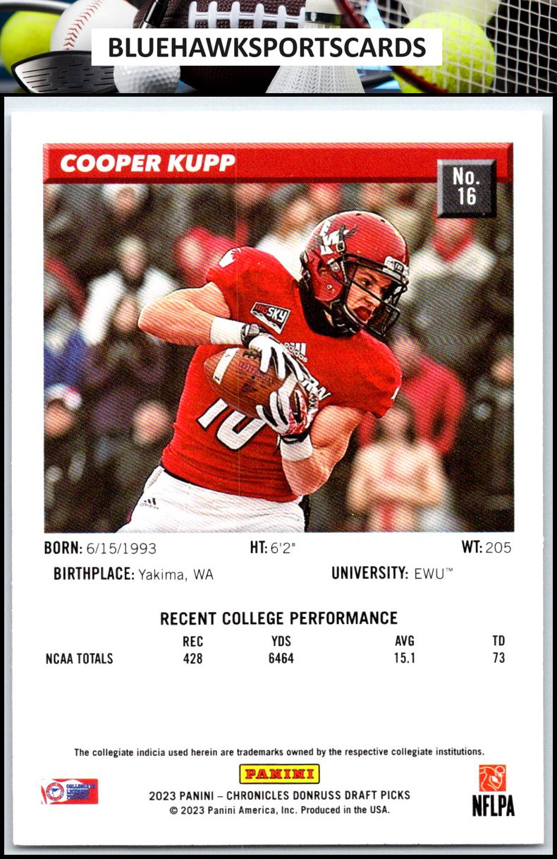 2023 Panini Chronicles Draft Picks #16 Cooper Kupp Donruss Retro
