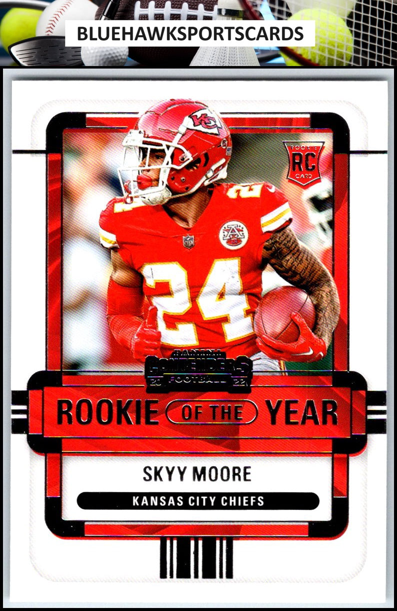 2022 Panini Contenders #ROY-SMO Skyy Moore Rookie of the Year Contenders Emerald