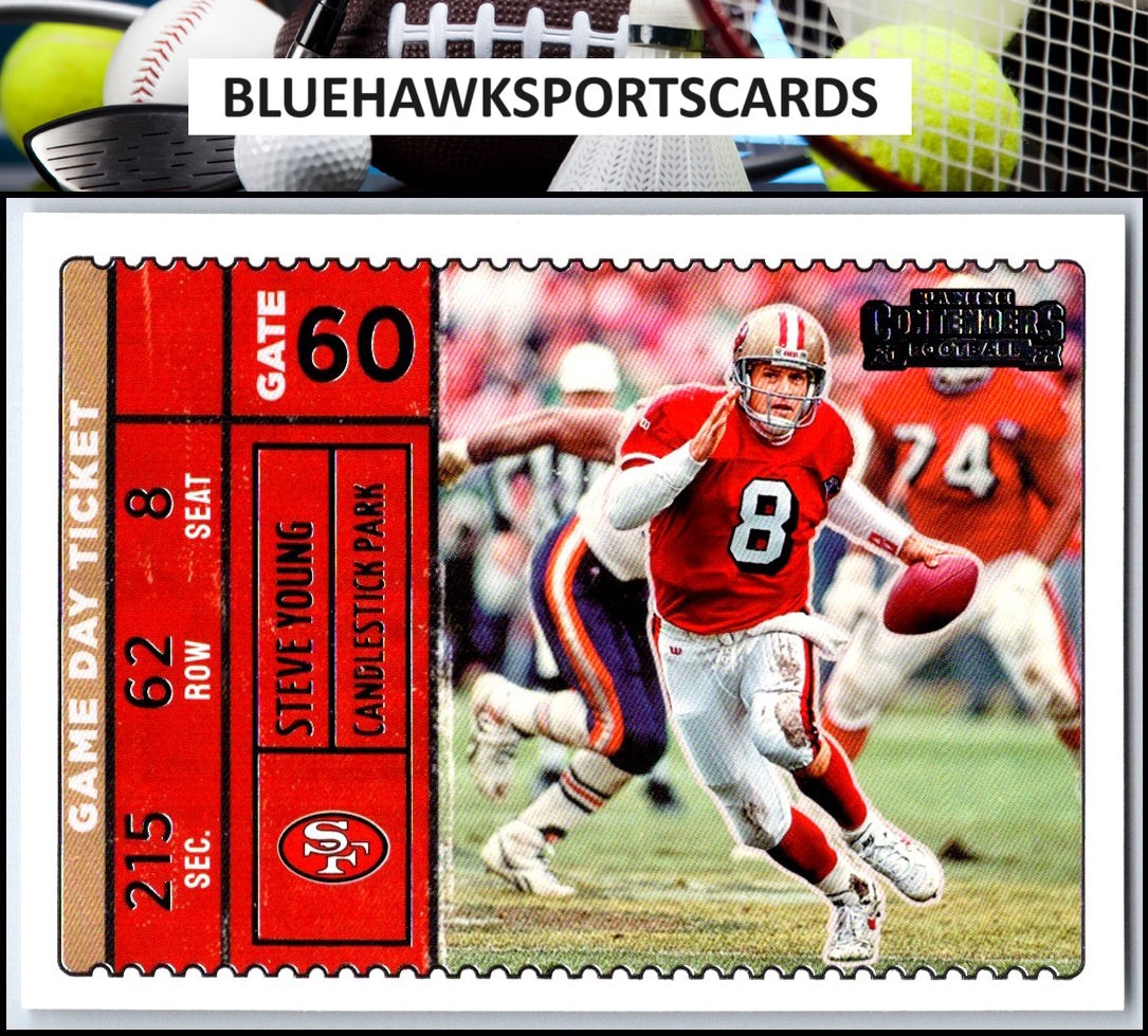 2022 Panini Contenders #GDT-SYO Steve Young Game Day Ticket