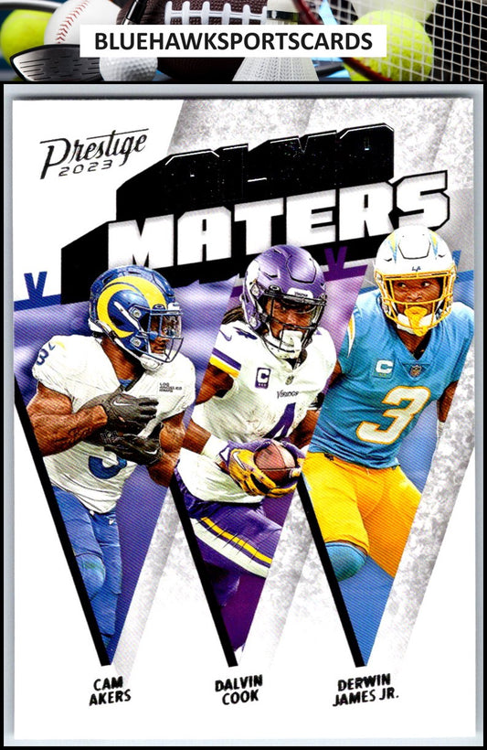 2023 Panini Prestige #AM-12 Cam Akers / Dalvin / Derwin James Jr. Alma Maters