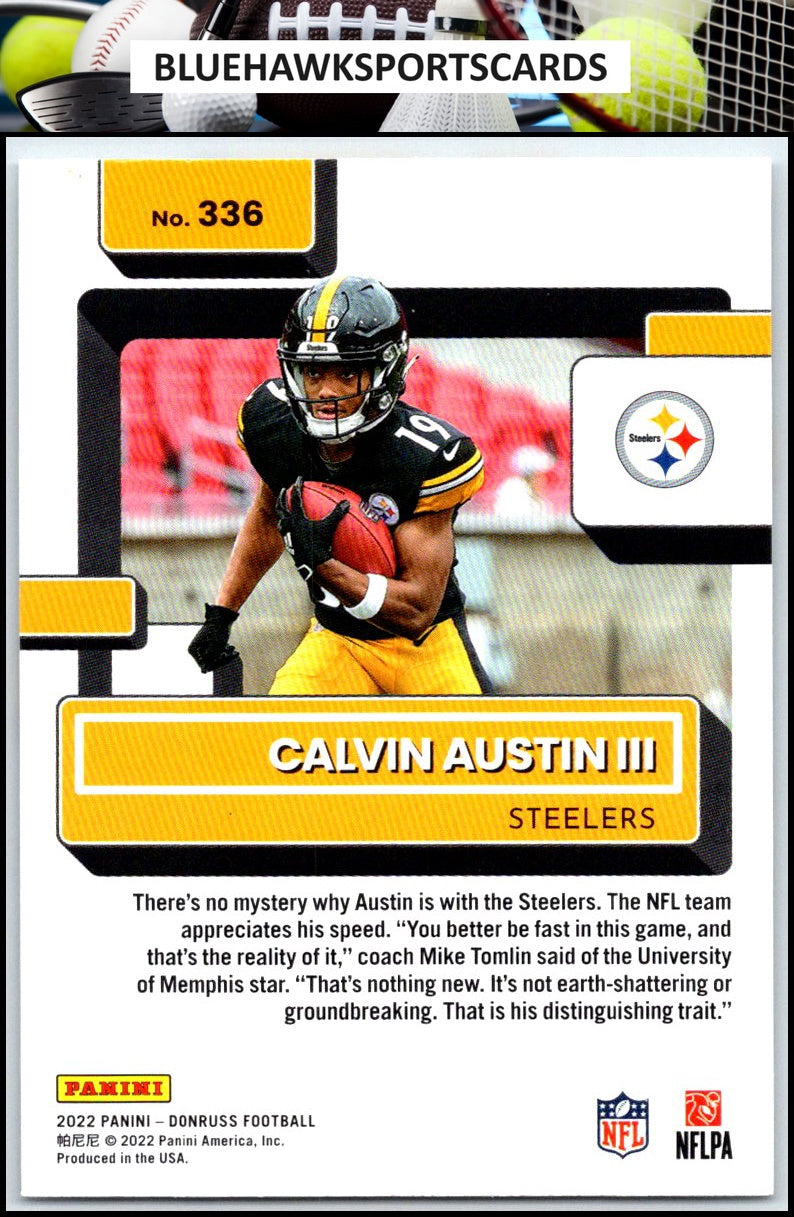 2022 Donruss #336 Calvin Austin III