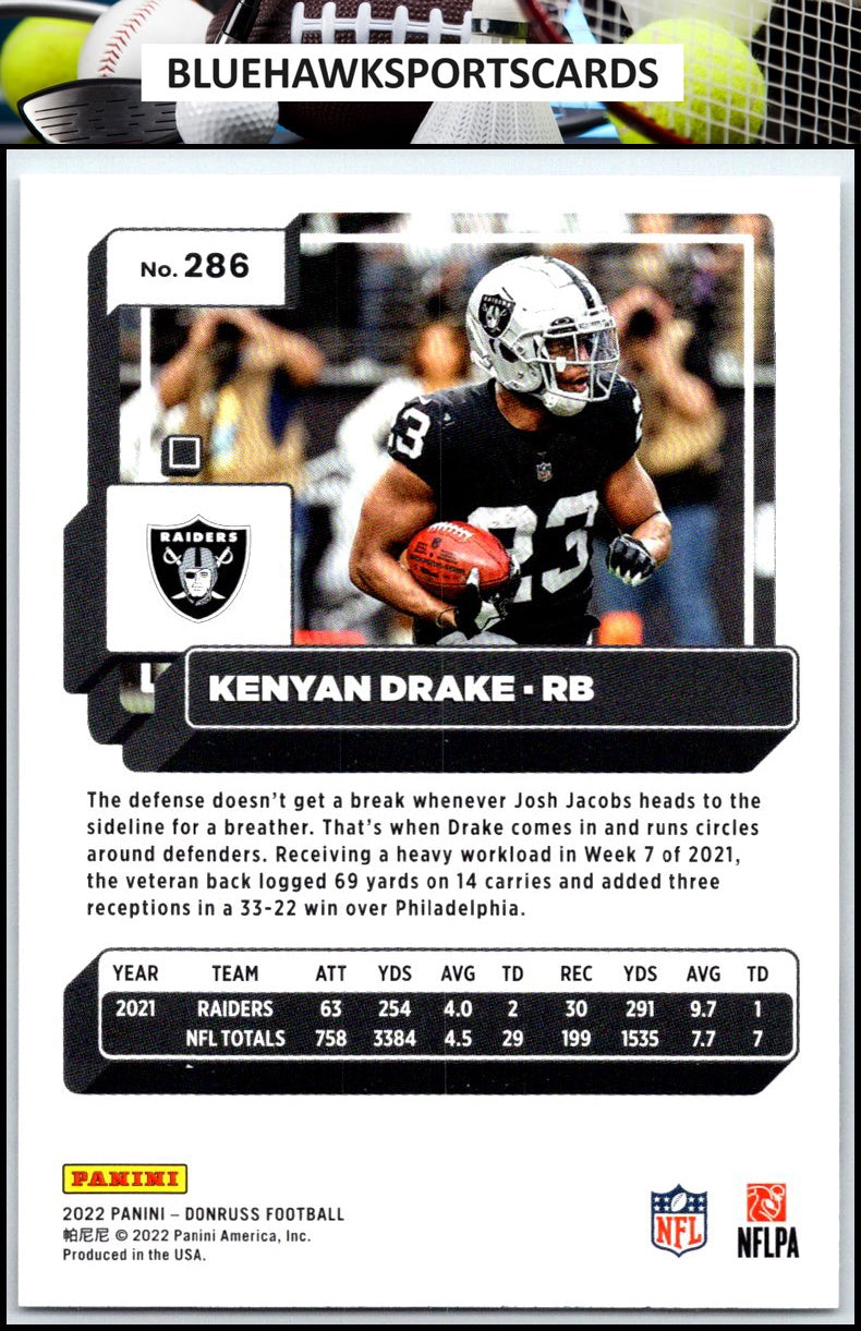 2022 Donruss #286 Kenyan Drake