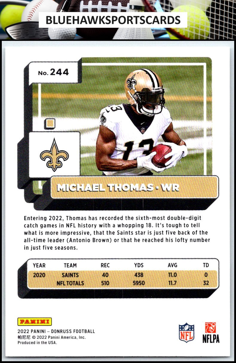 2022 Donruss #244 Michael Thomas