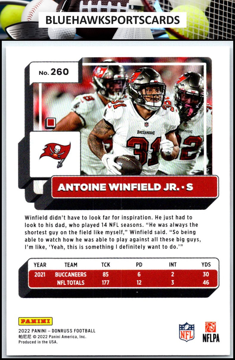 2022 Donruss #260 Antoine Winfield Jr.