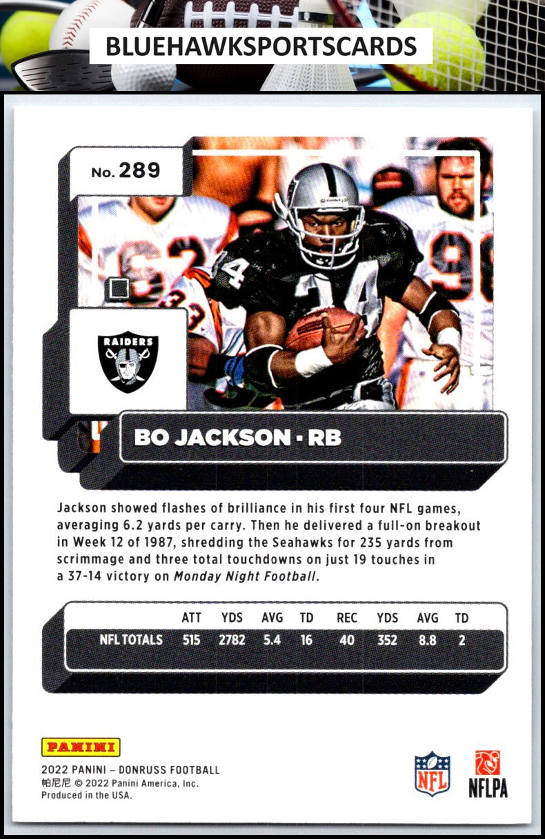 2022 Donruss #289 Bo Jackson