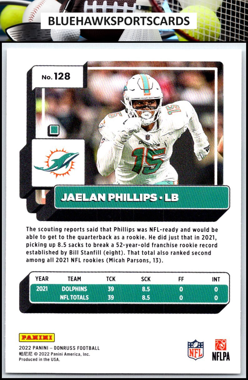 2022 Donruss #128 Jaelan Phillips