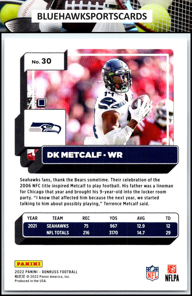 2022 Donruss #30 DK Metcalf
