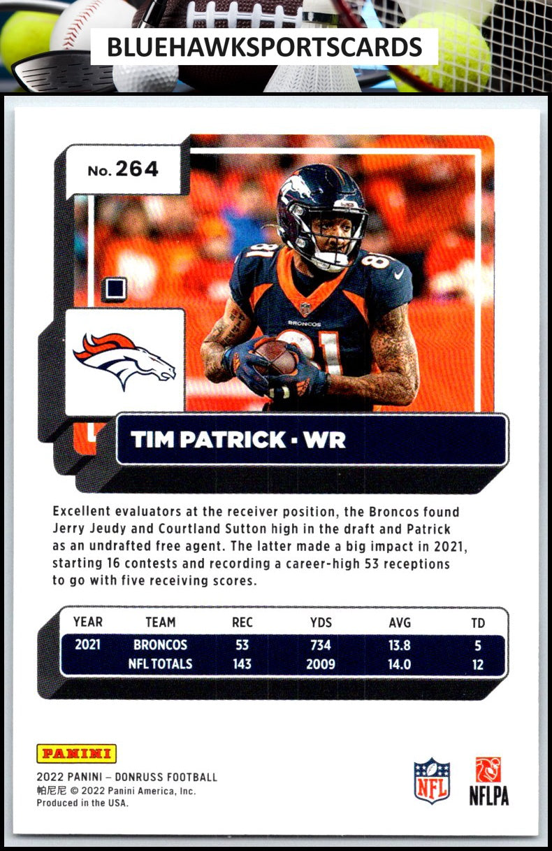 2022 Donruss #264 Tim Patrick