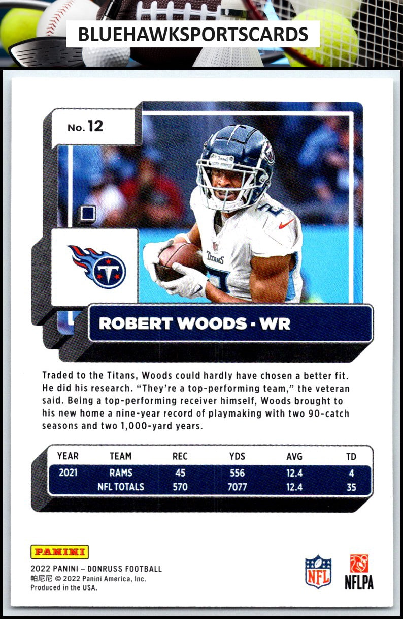 2022 Donruss #12 Robert Woods