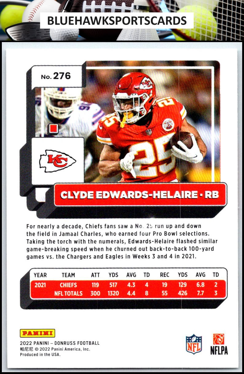 2022 Donruss #276 Clyde Edwards-Helaire