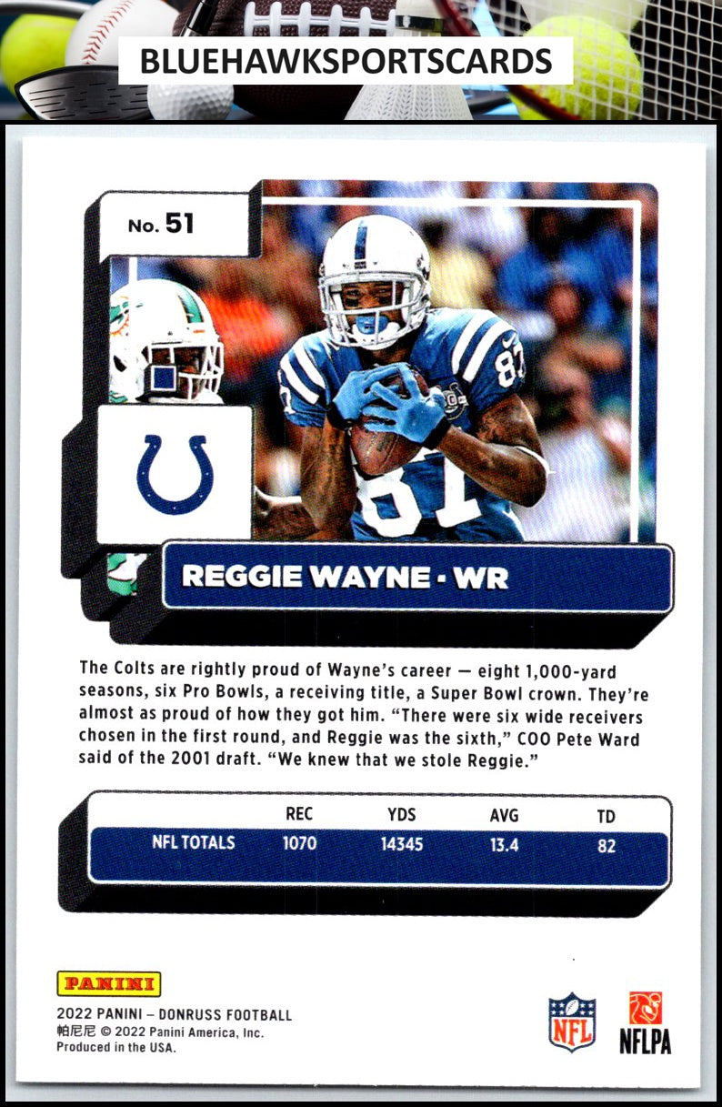 2022 Donruss #51 Reggie Wayne