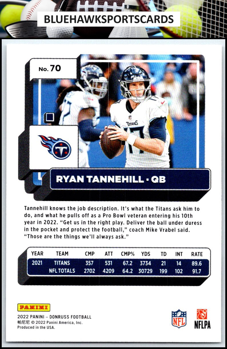 2022 Donruss #70 Ryan Tannehill