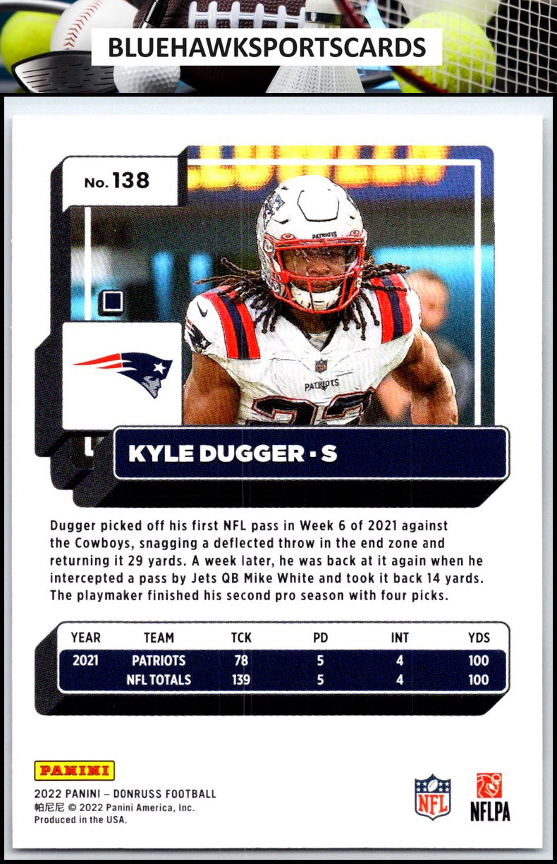 2022 Donruss #138 Kyle Dugger