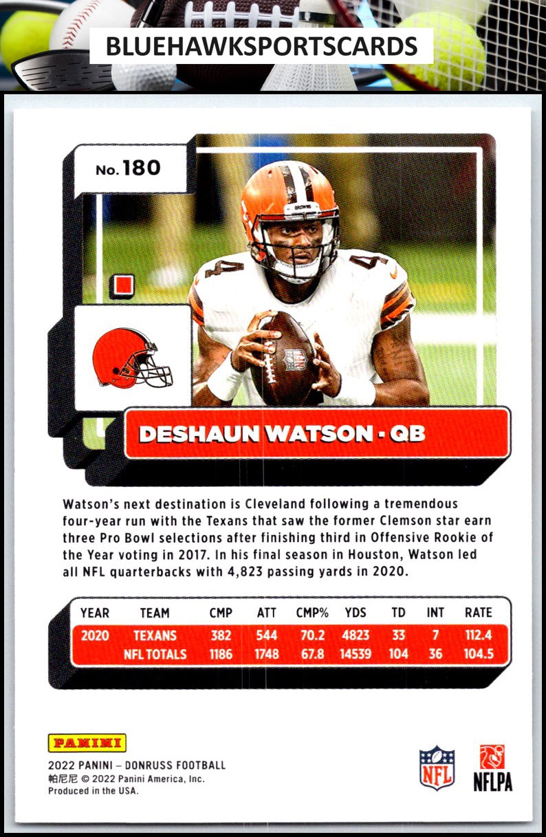 2022 Donruss #180 Deshaun Watson