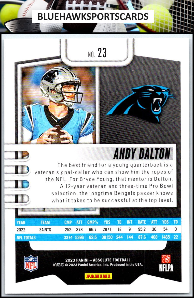 2023 Panini Absolute #23 Andy Dalton Retail