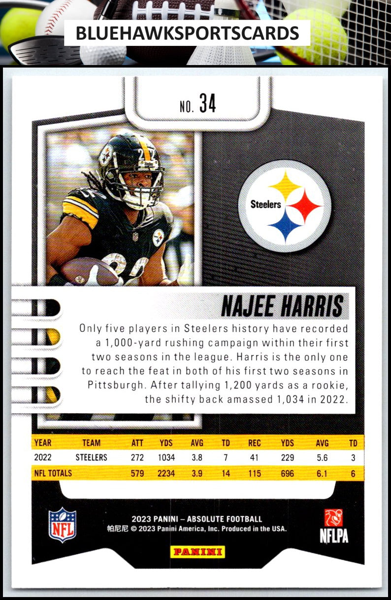2023 Panini Absolute #34 Najee Harris Retail