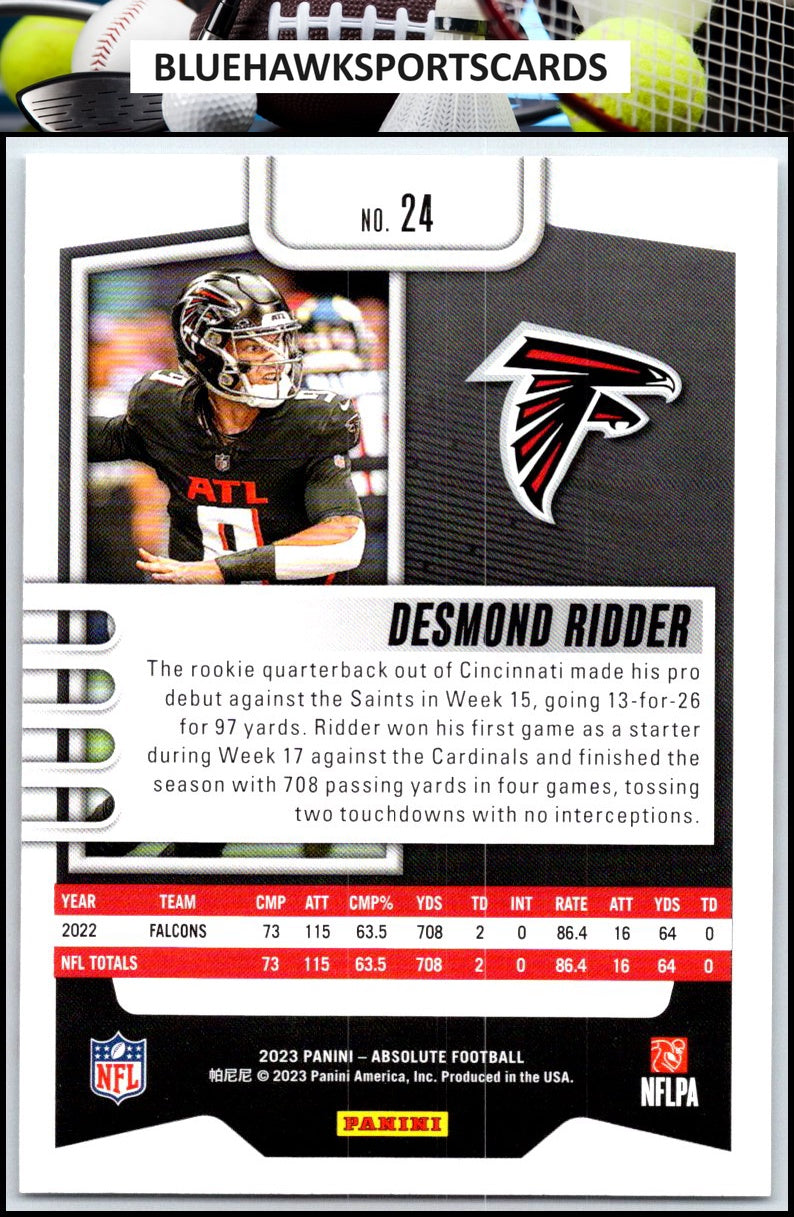 2023 Panini Absolute #24 Desmond Ridder Retail