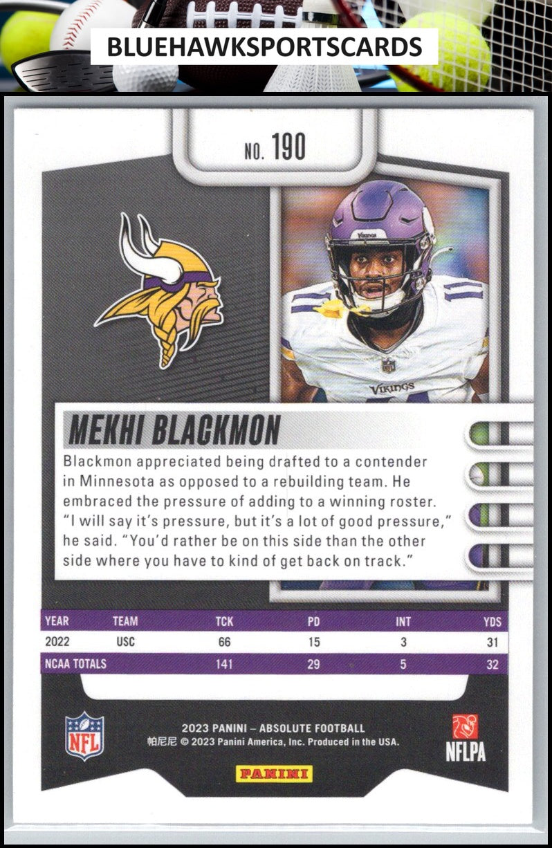2023 Panini Absolute #190 Mekhi Blackmon Retail