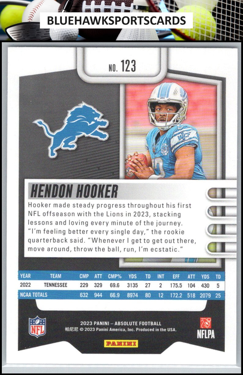 2023 Panini Absolute #123 Hendon Hooker Retail