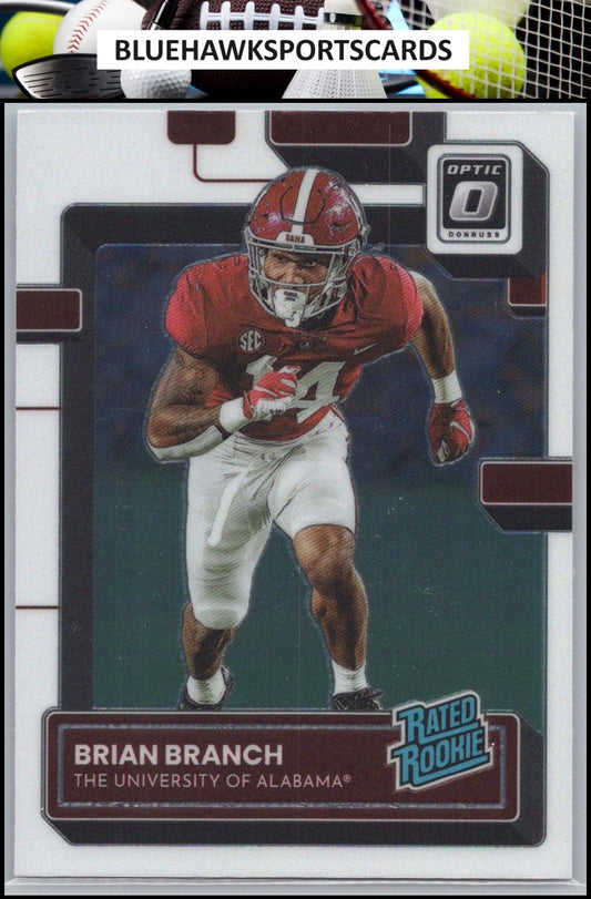 2023 Panini Chronicles Draft Picks #14 Brian Branch Donruss Optic Rated Rookies