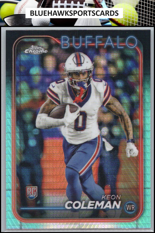 2024 Topps Chrome #209 Keon Coleman Refractor