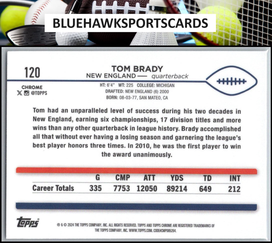 2024 Topps Chrome #120 Tom Brady