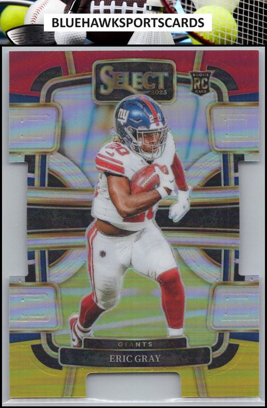 2023 Panini Select #74 Eric Gray Red and Yellow Prizms Die Cuts