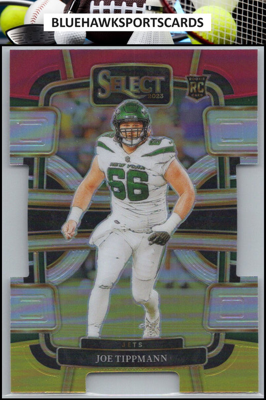2023 Panini Select #78 Joe Tippmann Red and Yellow Prizms Die Cuts