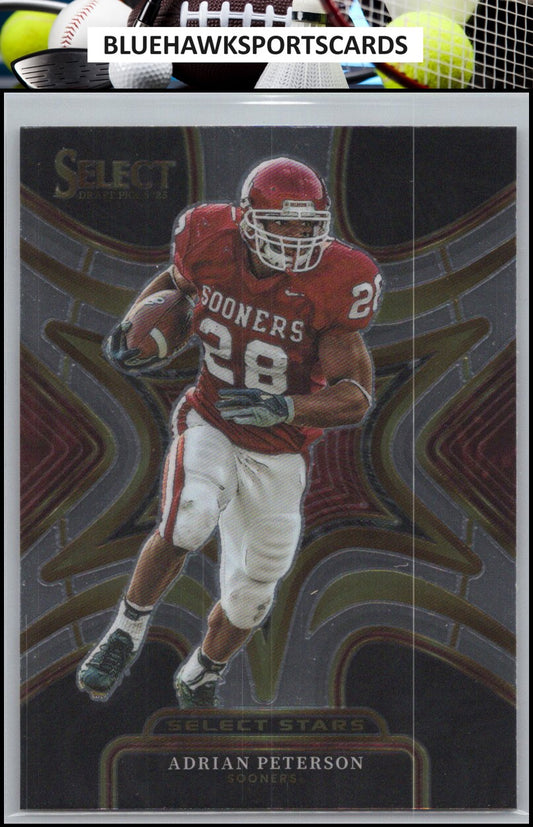 2023 Panini Select Draft Picks #SS-AP Adrian Peterson Select Stars