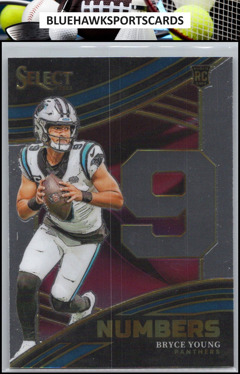 2023 Panini Select #NMB-BYO Bryce Young Numbers
