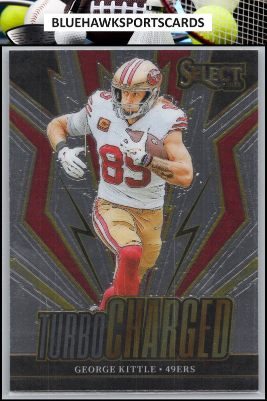 2023 Panini Select #TUR-GKI George Kittle Turbocharged