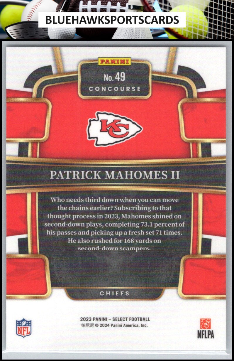 2023 Panini Select #49 Patrick Mahomes II