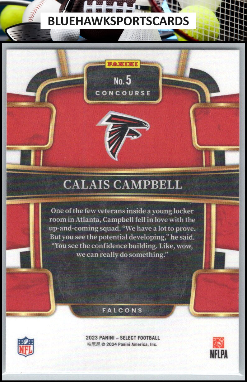 2023 Panini Select #5 Calais Campbell