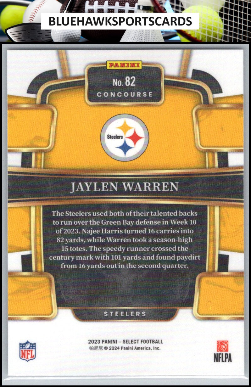 2023 Panini Select #82 Jaylen Warren