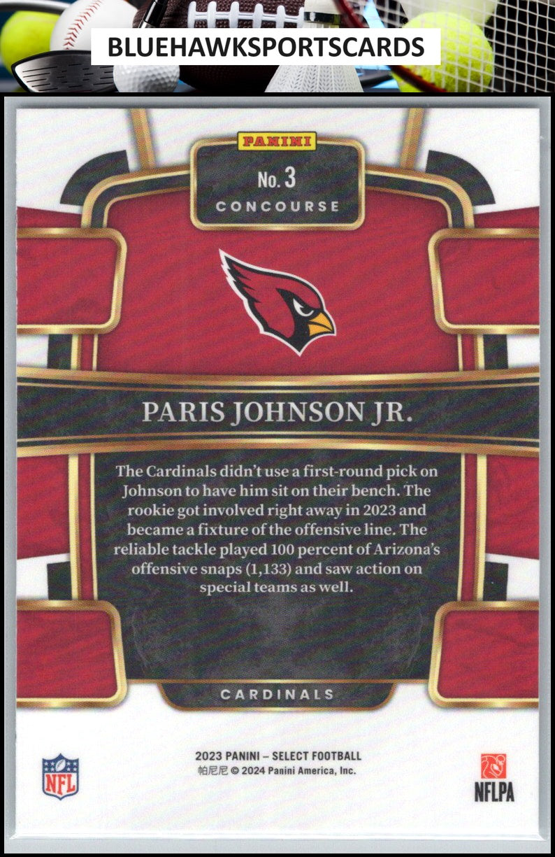 2023 Panini Select #3 Paris Johnson Jr.