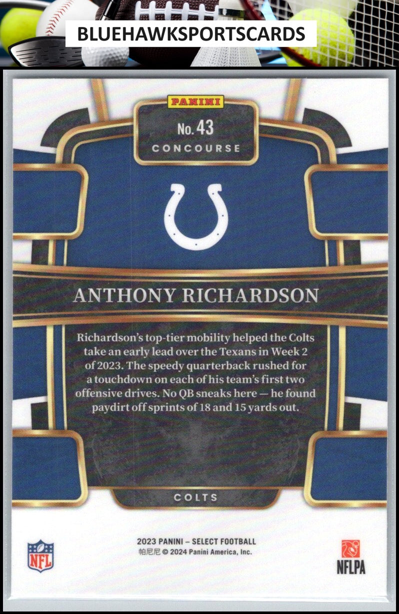 2023 Panini Select #43 Anthony Richardson