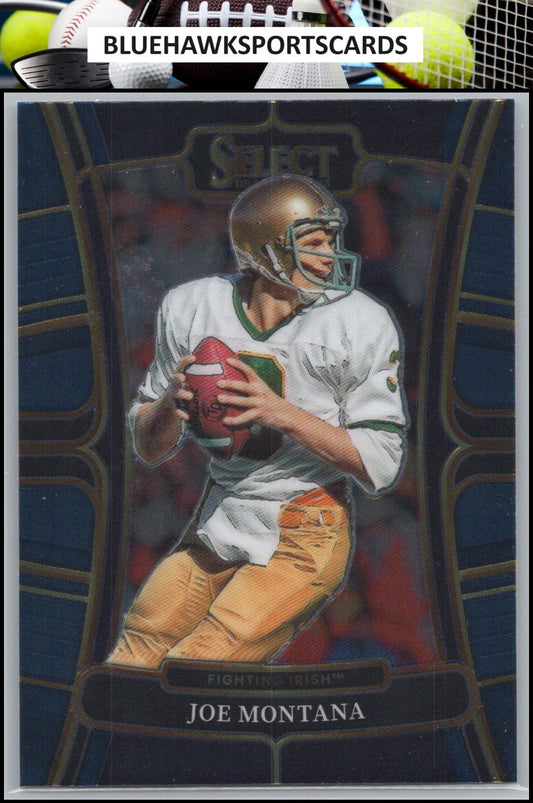 2023 Panini Select Draft Picks #95 Joe Montana Blue Retail