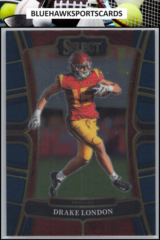 2023 Panini Select Draft Picks #65 Drake London Blue Retail