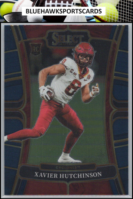2023 Panini Select Draft Picks #23 Xavier Hutchinson Blue Retail