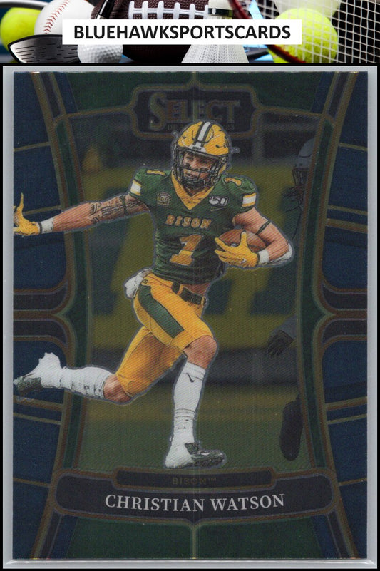 2023 Panini Select Draft Picks #62 Christian Watson Blue Retail