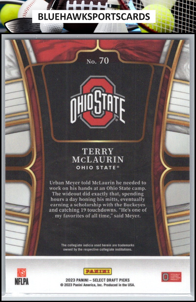 2023 Panini Select Draft Picks #70 Terry McLaurin Blue Retail