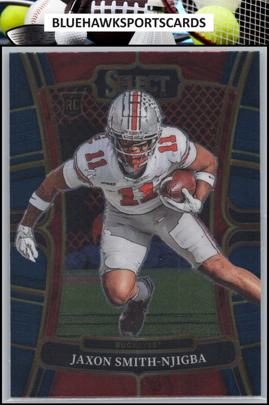 2023 Panini Select Draft Picks #7 Jaxon Smith-Njigba Blue Retail