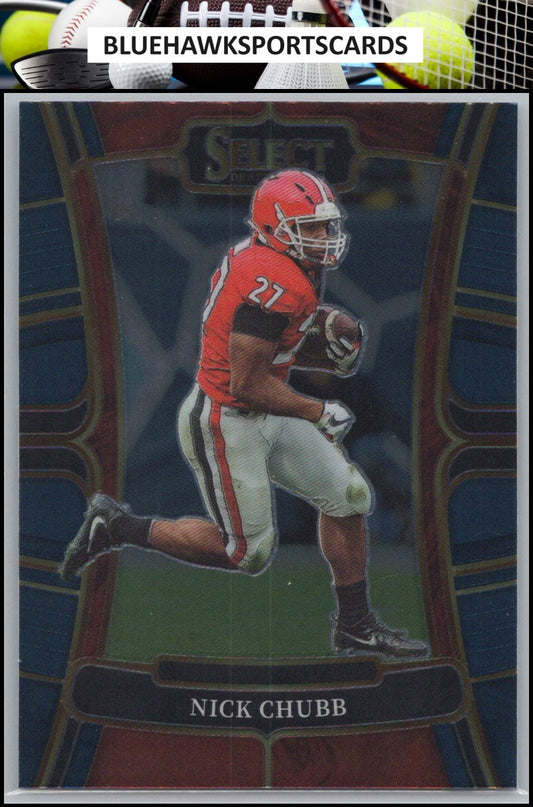 2023 Panini Select Draft Picks #45 Nick Chubb Blue Retail
