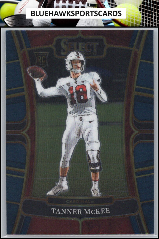 2023 Panini Select Draft Picks #22 Tanner McKee Blue Retail
