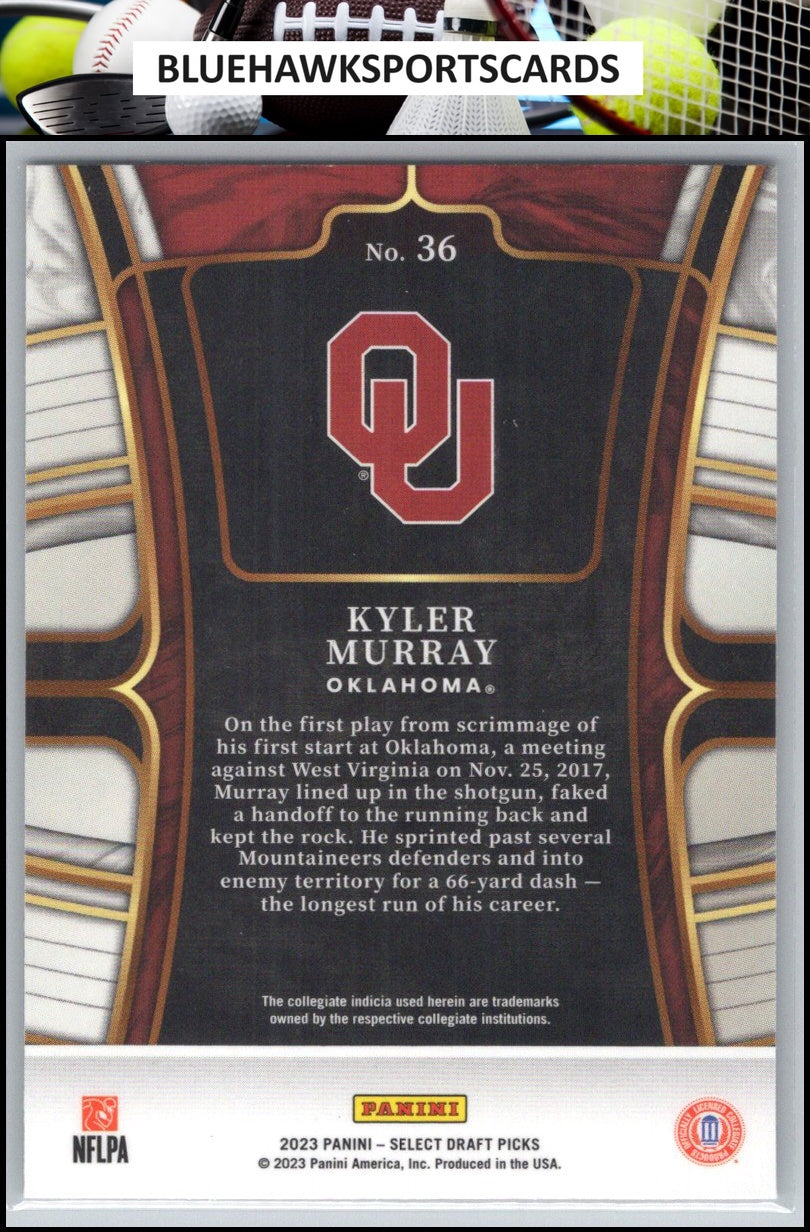 2023 Panini Select Draft Picks #36 Kyler Murray Blue Retail