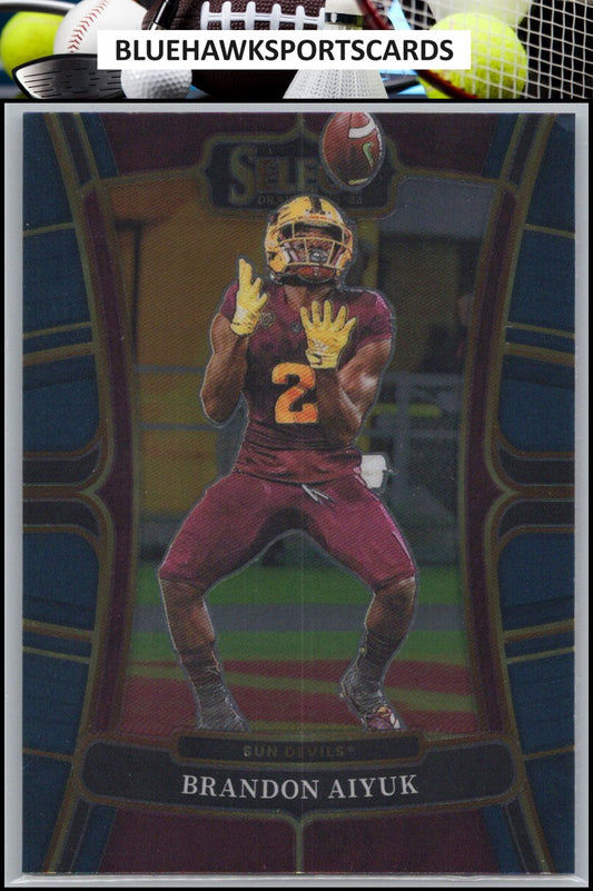 2023 Panini Select Draft Picks #64 Brandon Aiyuk Blue Retail